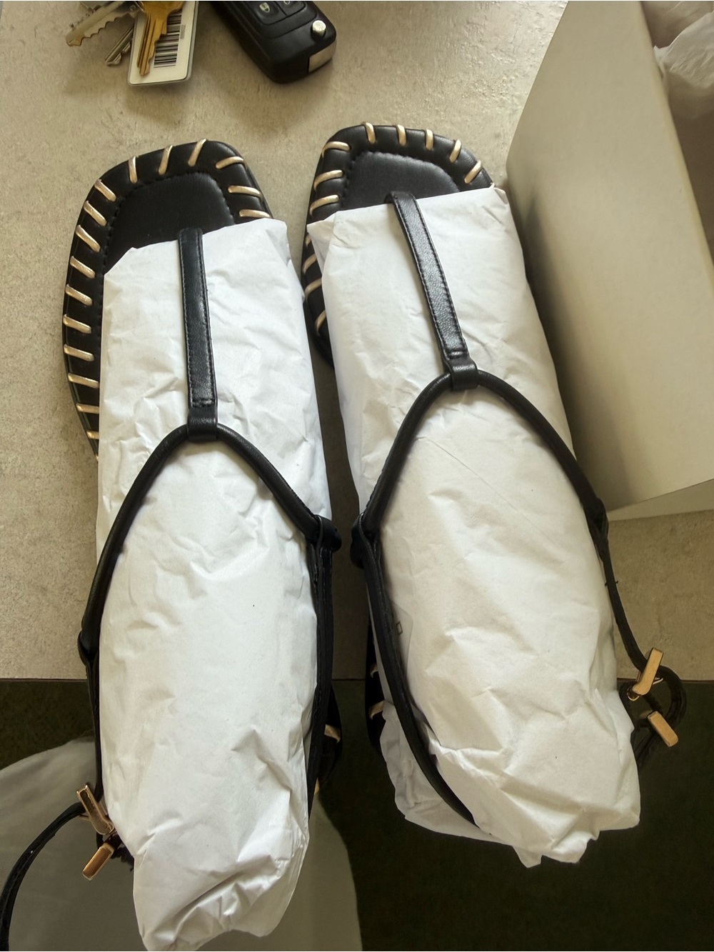 SCHUTZ ELSHA SEWING LEATHER SANDAL 7.5 - Picture 11 of 11